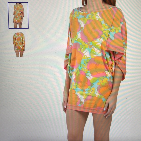Trina Turk Women's Playa De Flor Floral Print Swim Tunic Cover-up